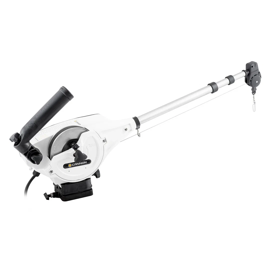 1902310 – CANNON Downrigger, Electric Operation 250 Retrieval Speed Per Minute Analog Depth Counter Dual Axis Adjusta...
